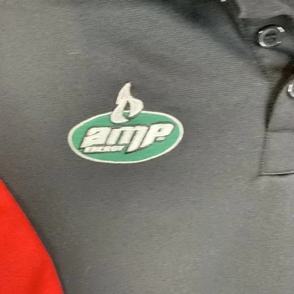 Dale Earnhardt Jr. #88 NASCAR Chase Authentics Polo Shirt - Black/ Red - Size MD - Picture 3 of 10